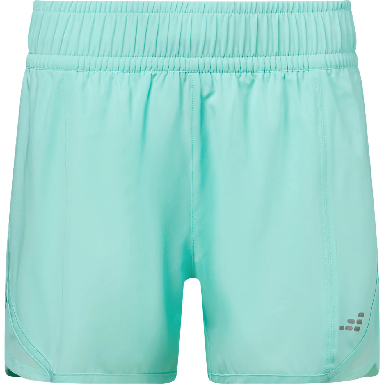 bcg womens run petal hem mesh shorts 35 in